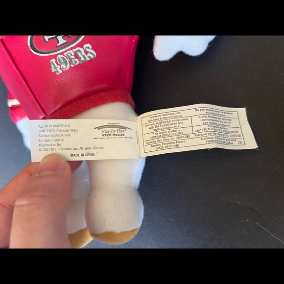 Vintage San Francisco 49ers plush monkey rare - Picture 8 of 8